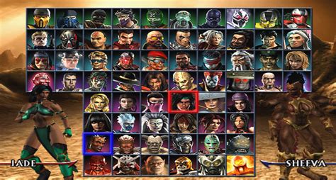 mortal kombat armageddon personajes